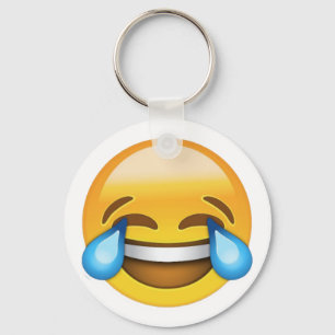 Rindo para fora o chaveiro alto de Emoji