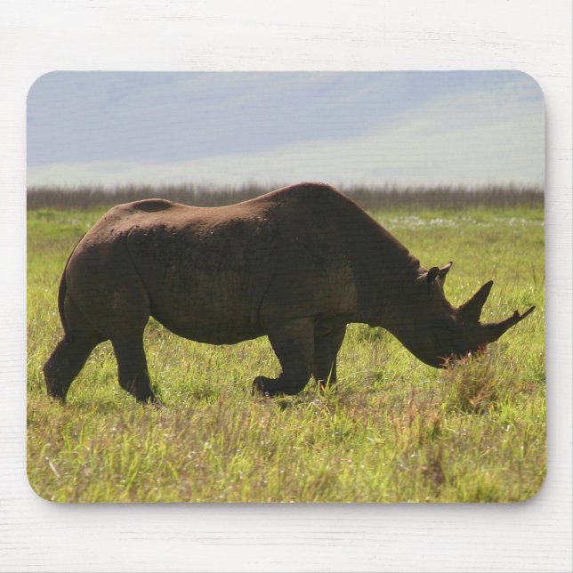 Rino Negro - Mousepad (Frente)