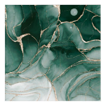 Rino Verde, Arte em Abstrato Dourada