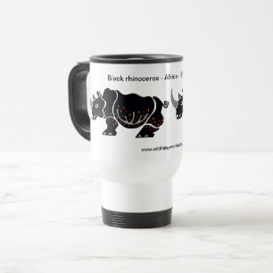 Rinoceronte - caneca de viagem