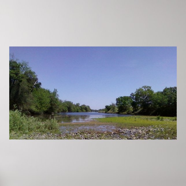 Rio americano em Sacramento, Impressão CA (Frente)