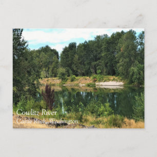 Rio Cowlitz, Castle Rock, Washington Cartão Postal