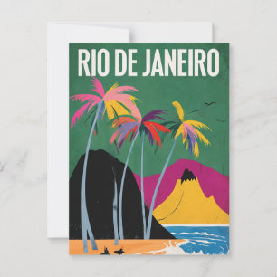 Rio de Janeiro, Brasil, cartões postais de cenas d