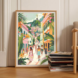 Rio de Janeiro Impressão Brasil Ilustração Rio Tri