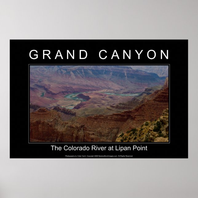 Rio Grand Canyon 4853 Poster preto (Frente)