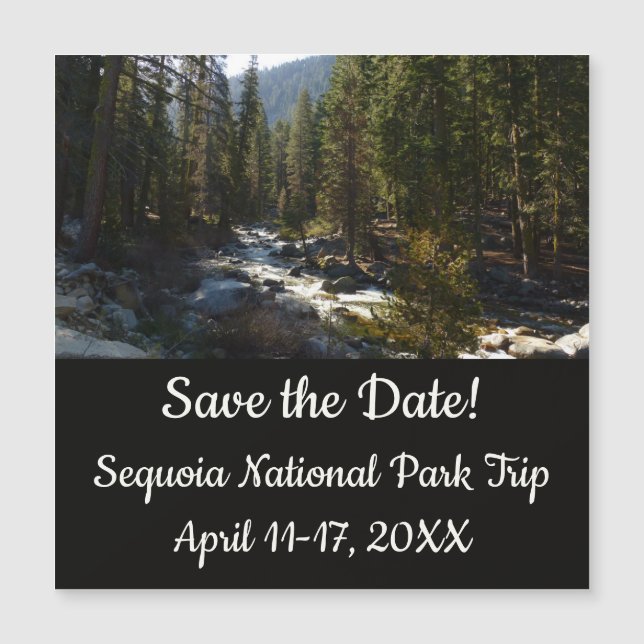 Rio Kaweah no Parque Nacional Sequoia (Frente)