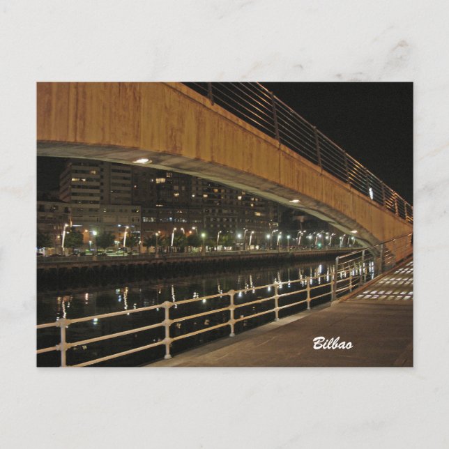 Rio Nervión, cartão postal Bilbao (Frente)
