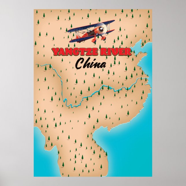 Rio Yangtze China - poster (Frente)