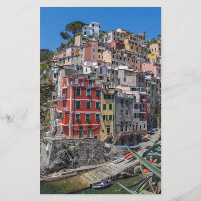 Riomaggiore Cinque Terre Liguria Itália (Frente)