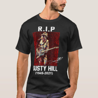 Rip Dusty Hill 1949 2021 T-Shirt Clássico