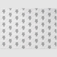 RIP Falso I.D Papel de Tecido aniversário de 21 an