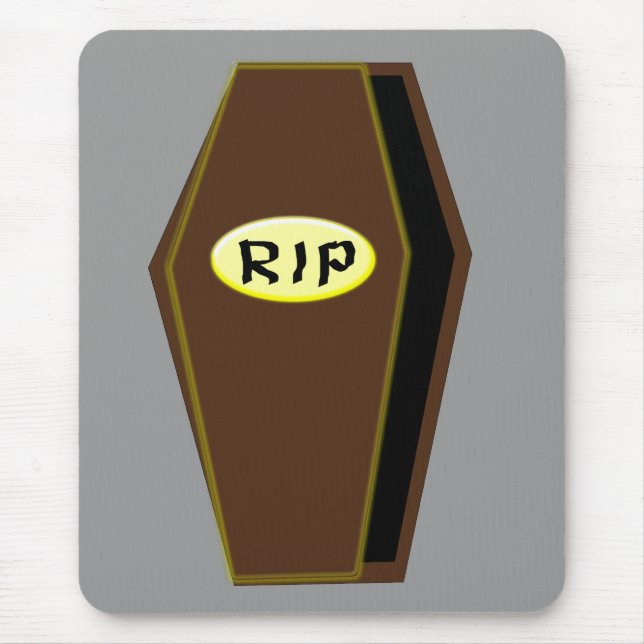 RIP Halloween Coffin of Doom Mousepad (Frente)
