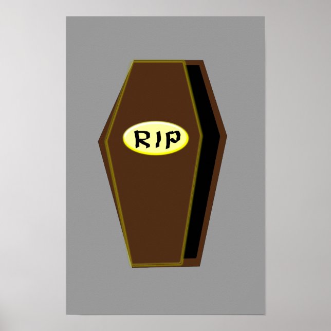 RIP Halloween Coffin of Doom Poster (Frente)