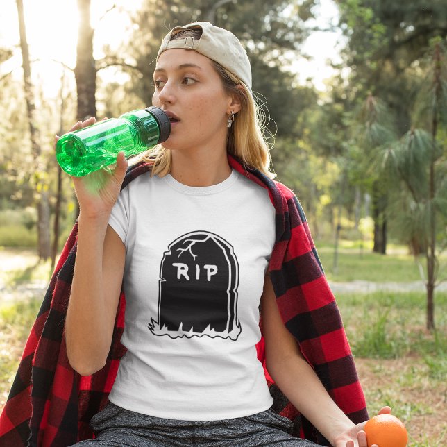 RIP Tombstone Womens T-Shirt (Criador carregado)