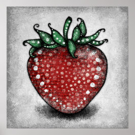 Ripe Strawberry Poster Wall Art