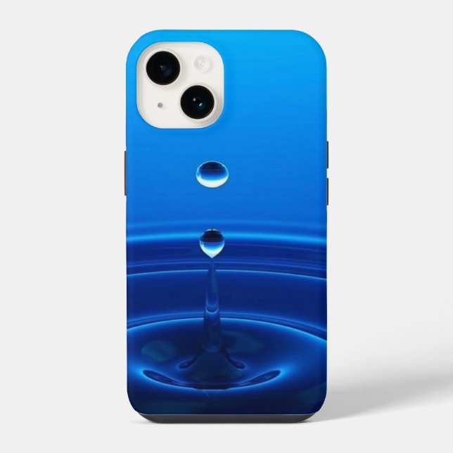 Ripple de Água Azul Profundo Estética (Verso)