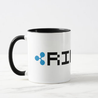 Ripple XRP Logotipo 8-Bit | Caneca