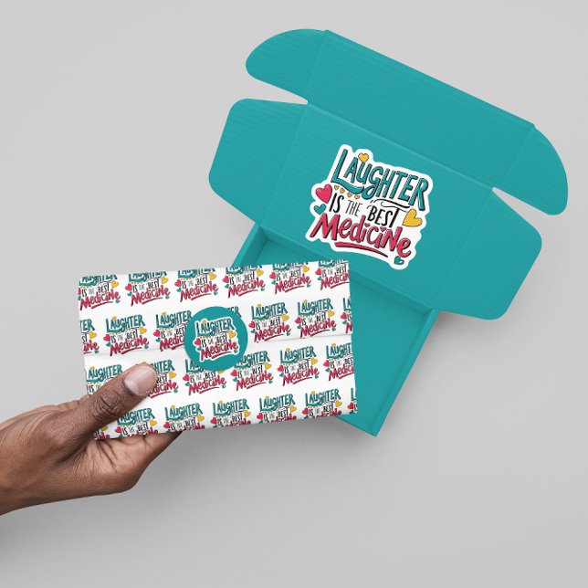 Rir É O Melhor Papel Tecidual De Medicina (Cheer someone up with this, "Laughter is the best medicine" tissue paper! )