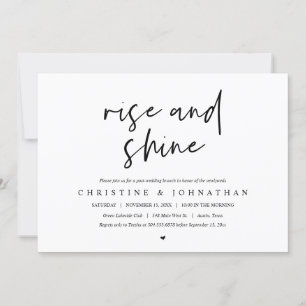 Rise and Shine, poste convite para comemoração de