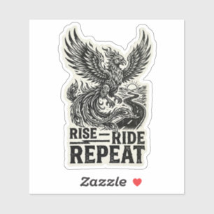 Rise Ride Repeat Phoenix Adesivo de Estrada