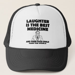 Risos Melhor Medicina Seu Rosto Engraçado Boné H