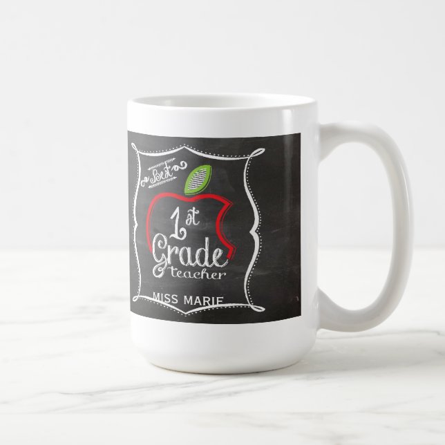 Risque a ?a caneca de café personalizada | dos (Direita)