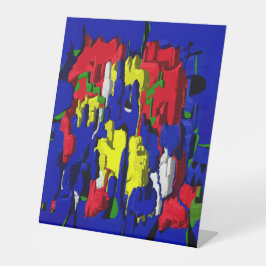 Risse im Blau, abstrakt