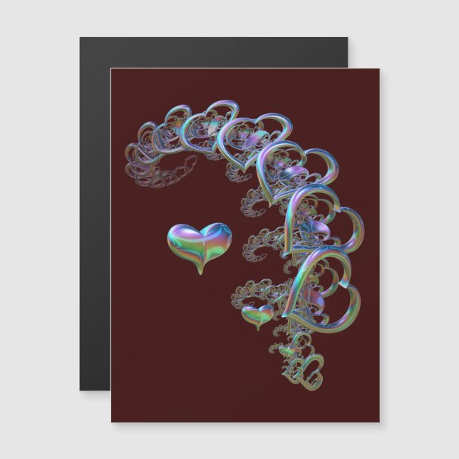 Ritmo do Cartão Magnético do Coração (Frente/Verso)