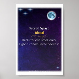 Ritual de Espaço Sagrado - Impressão de Poster ver