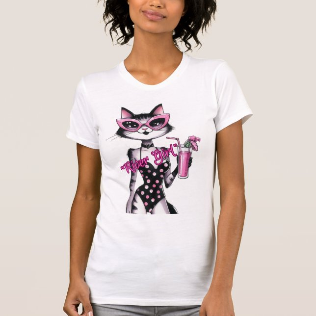 Rivah Girl Cat T-shirt (Frente)