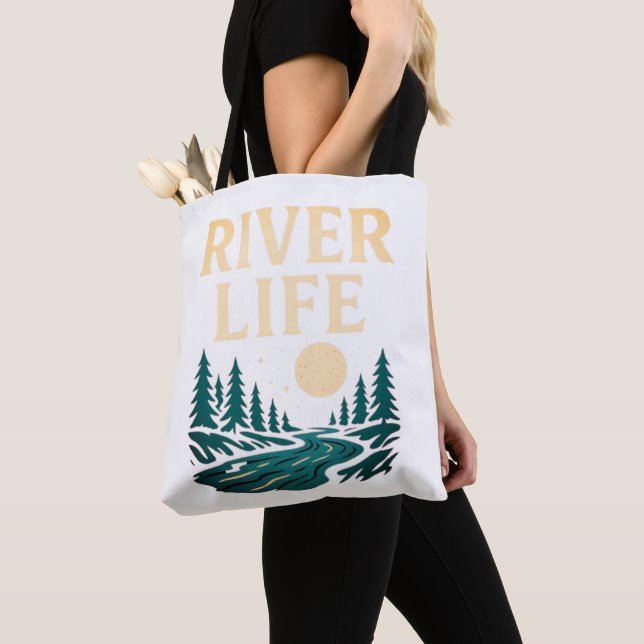 River Is Life Tote Bag - Acessório Inspirado na Na (Close Up)
