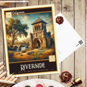 Riverside, Califórnia Cartão postal Vintage