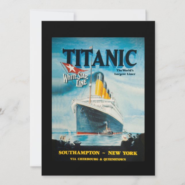 RMS Titanic Viagem Ad (Frente)