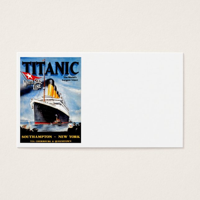 RMS Titanic Viagem Ad (Frente)
