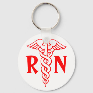RN Chaveiro de enfermeiro registrado com símbolo c
