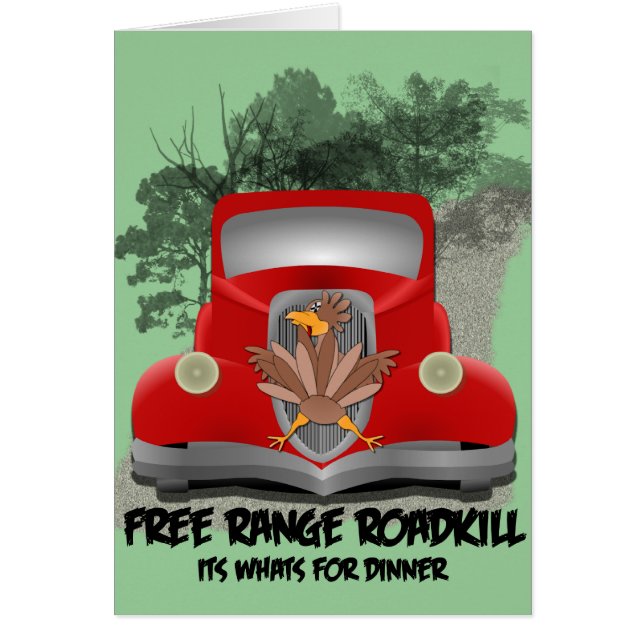 Roadkill para o cartão da receita do comensal (Frente)