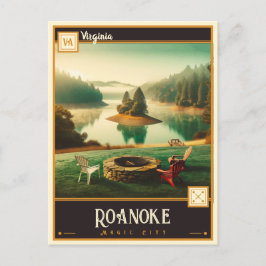 Roanoke, Virgínia | Cartão postal Vintage