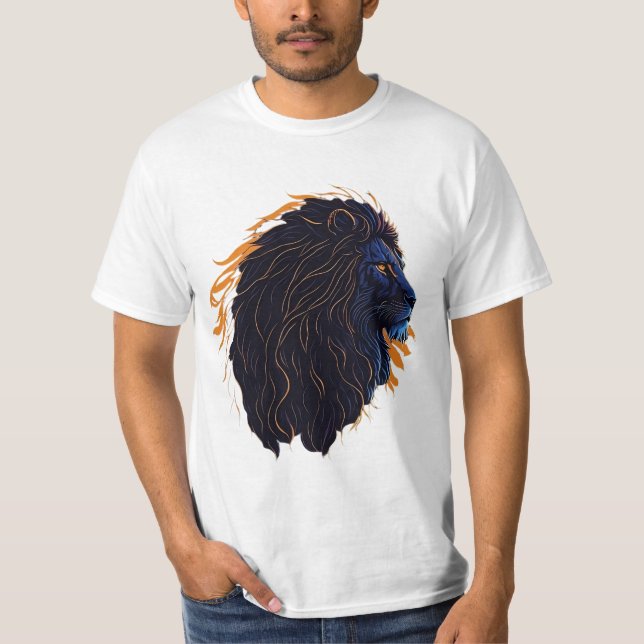 Roar no estilo: Design de Camisas de Arte de Vetor (Frente)