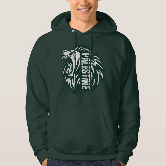 Roaring Lion Palestina Moletom -Força Resistência (Frente)