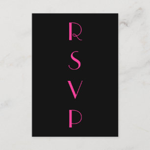 Roaring Twenties Fuchsia RSVP