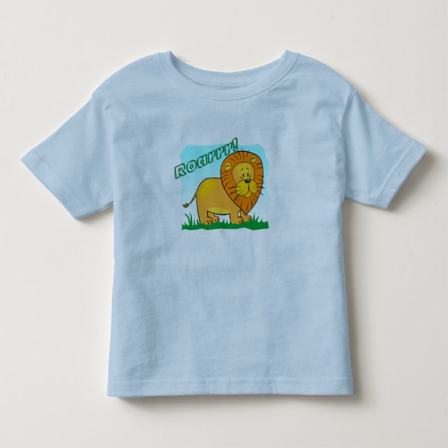 Roarrr! T-shirt das crianças do leão (Frente)
