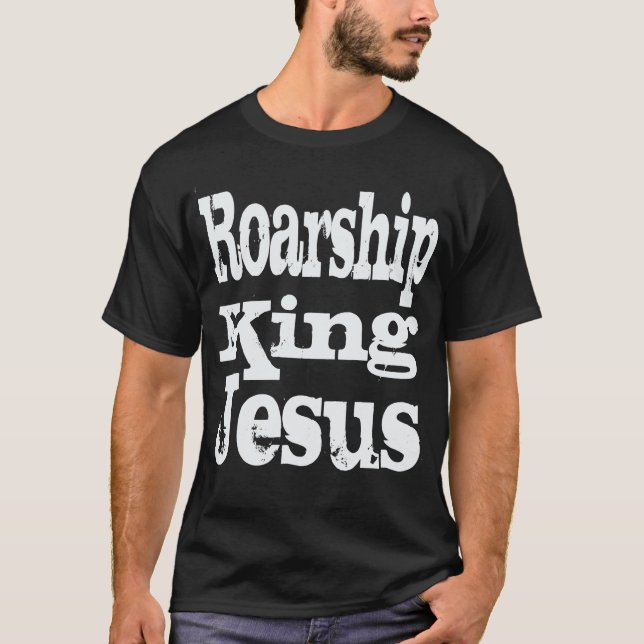 Roarship King Jesus Camisa de 2 lados (Frente)