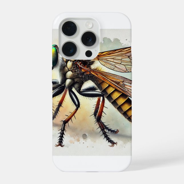Robber Fly 131024IREF221 - Watercolor (Verso)