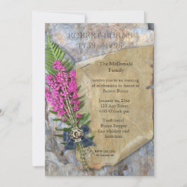 Robbie Burns Rustic Convite