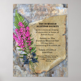 Robbie Burns Rustic - Poster de eventos