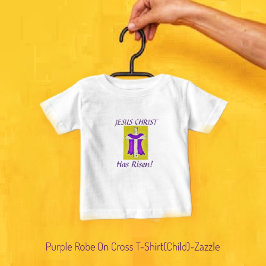 Robe Roxo Na Camisa Cruzada De Bebê