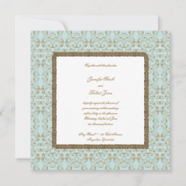 Robin Egg Blue e convites para Casamentos tema dam