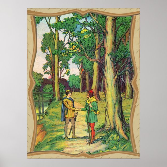 Robin Hood And Little John Poster (Frente)