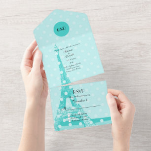Robins Azul Azul Paris Themed Weding