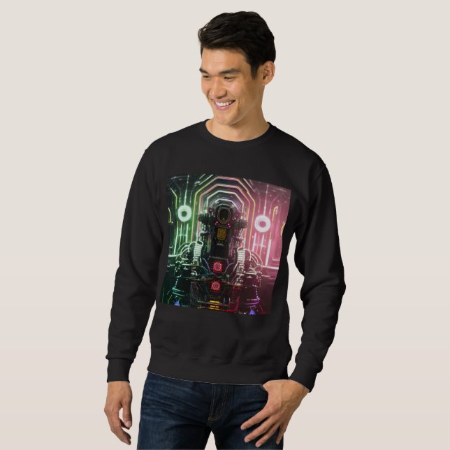 Robô 1 homem camisa preta (Frente Completa)